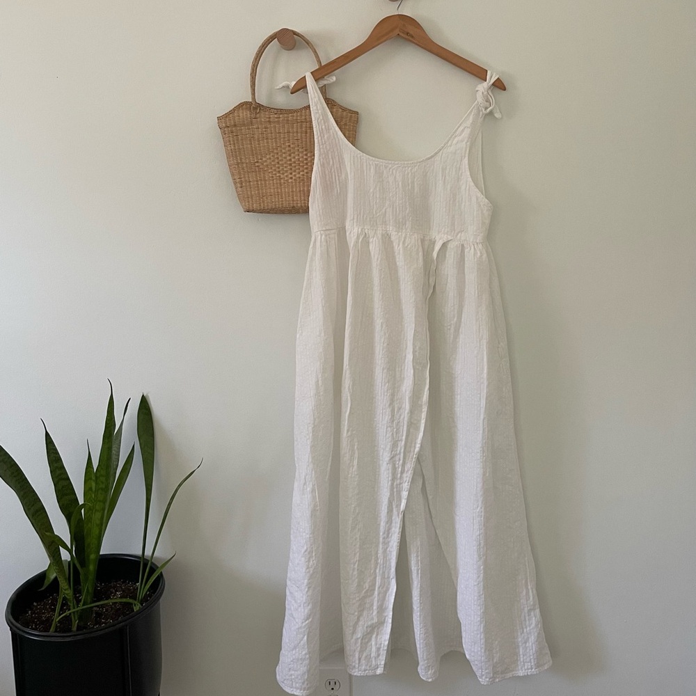 Aerie white tie dress🐚
